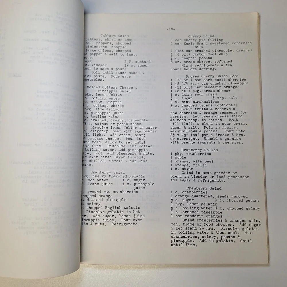 N/A vintage cookbook